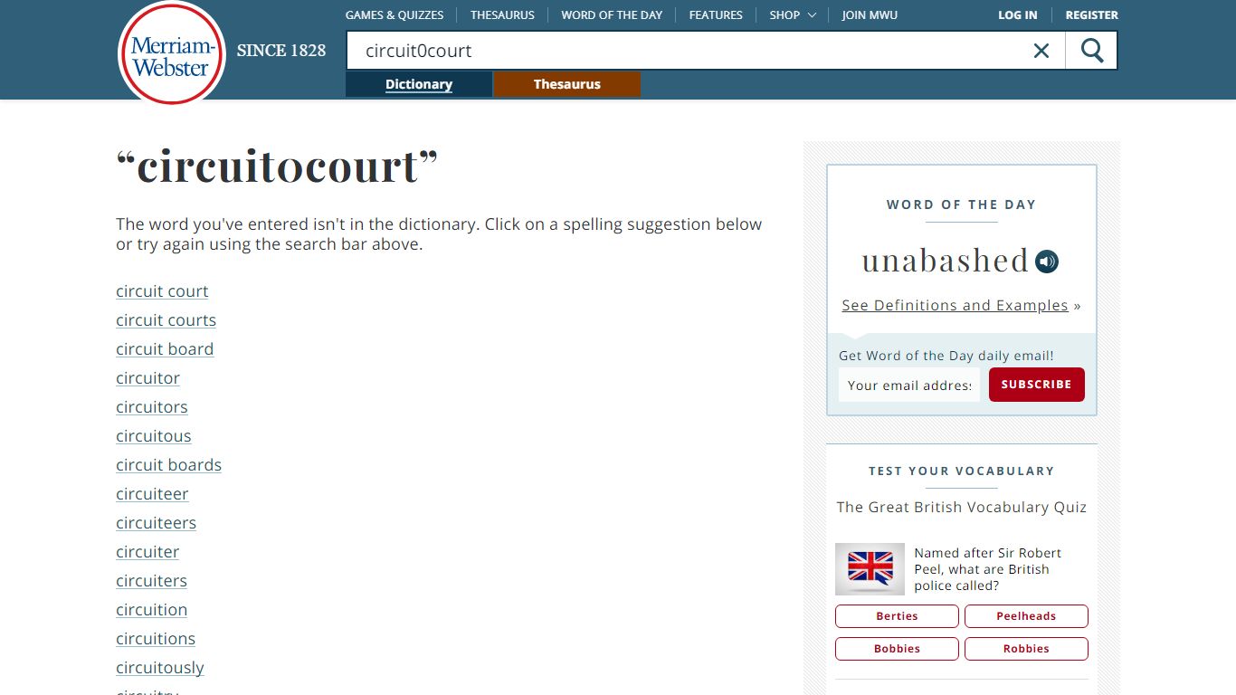 Circuit court Definition & Meaning - Merriam-Webster